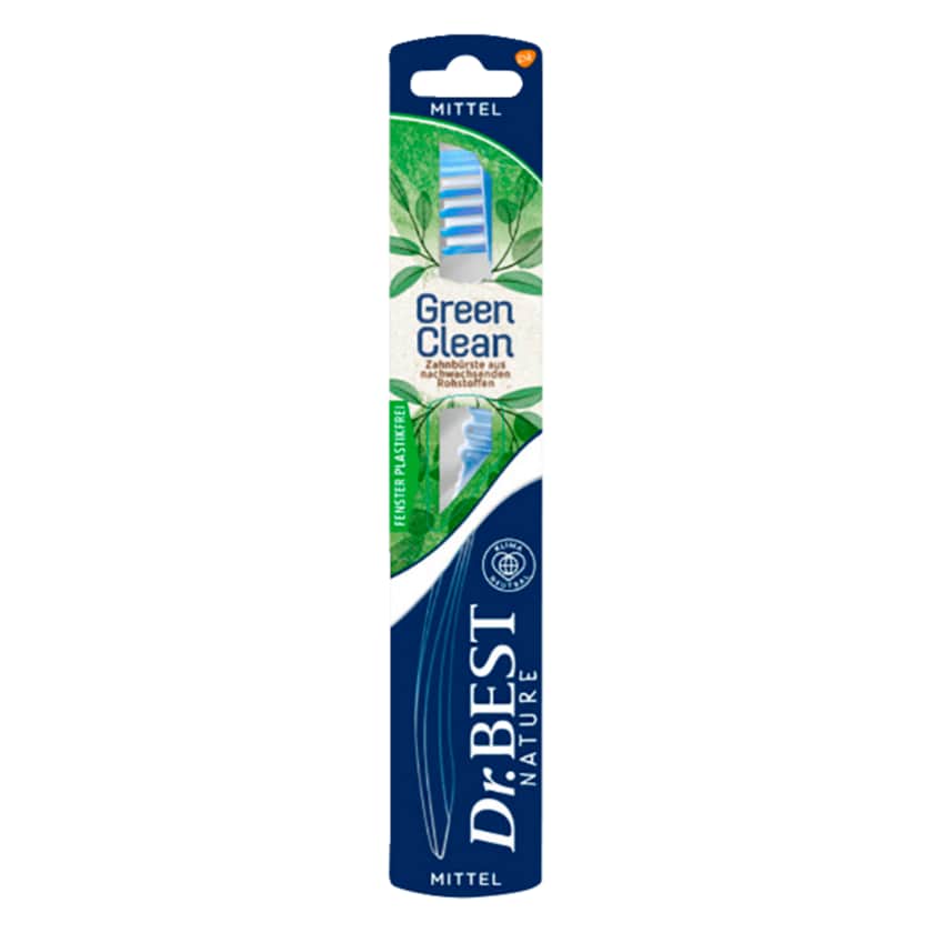 Dr. Best Zahnbürste Nature Green Clean mittel